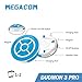 Megacom DuoMon3 Pro 1P/2P Auto Catcher, Wireless Rechargeable Pocket Auto Catcher with APP Adjustable Lights, Vibration, Sound and One Touch Reconnect - White (Pro Version)