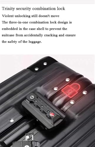 2 Piece Luggage Sets with Spinner Wheels and Password Lock Hardside 14in Cosmetic Case Portable Travel Trolley Case Suitcase4