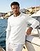 EKLENTSON Mens Long Sleeve T Shirts Cotton Shirts Plain Soft Crew Neck Tee Fitted Pullover Casual White XL