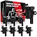 SCITOO Round Ignition Coils Pack of 8 Fit for Chevy Buick Cadillac GMC Hummer 1999-2007 UF262 C1251