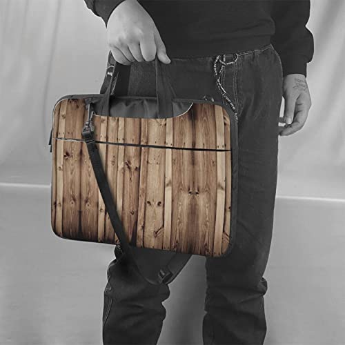 Maletín para laptop de 13 a 15.6 pulgadas con diseño madera miniatura 2