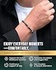 MagnetRX® Hematite Magnetic Bracelet – Max Strength Magnet Stones with Stainless Steel Charms – Elegant Hematite Beaded Bracelets for Men (Armory | Small) #1