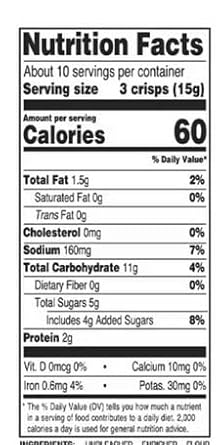 Natural Artisan Crisps, Fig & Black Sesame Crackers: Double Baked Healthy Snack Food for Cheese, Meats, Spreads & Charcuterie Boards, Non-GMO, Kosher, No Preservatives, Savoritz 5.3 oz Box