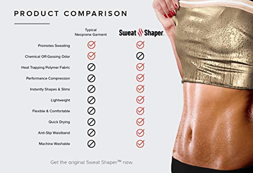Sweat Shaper Women's Sauna Premium Workout Tank Top Slimming Vest for Exercise