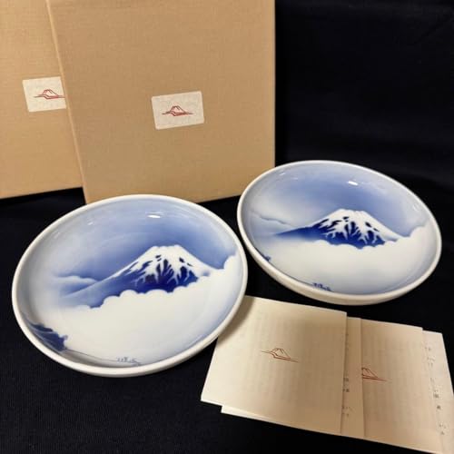 新品】深川製磁 光琳風染付 銘々皿揃 5枚セット 宮内庁御用達