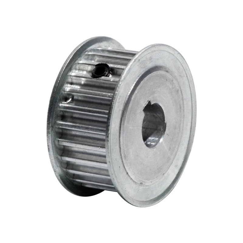 AXWERB Professional HTD5M 24T Timing Pulley 24Teeth Toothed Belt Pulley with Keyway 16mm Width 8/10/12/12.7/14/16/20mm Bore Transmission Pulley (Size : Bore 19mm Key 6x2.8, Color : Width16mm)
