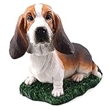 Animal Den Basset Hound Dog Bobblehead Figure for Car Dash Desk Fun Accessory
