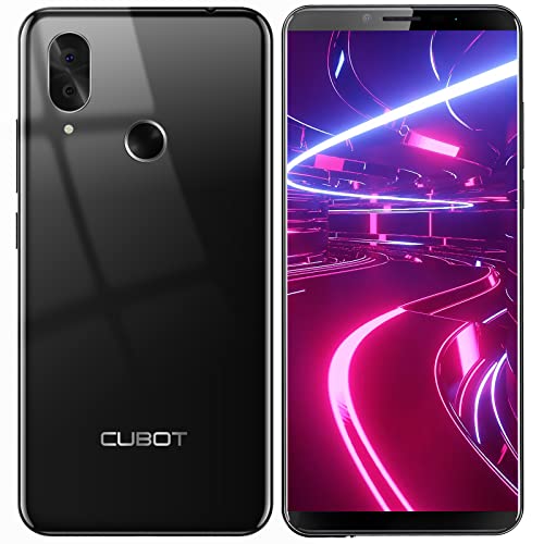 Cubot Unlocked Android Phones, X19 Unlocked Cell Phone, 5.93" Fhd Display, 4G Dual Sim Phone Unlocked, 4Gb+64Gb, 4000Mah, Face Id, Fingerprint, Black #TOP6