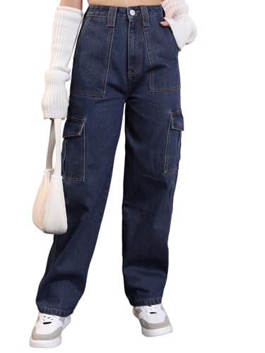 Image of Tokyo Talkies Women Cargo Jeans | Straight fit