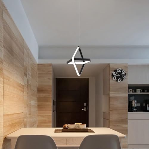 Lustre de salle à manger moderne et lampe suspendue à LED aux finitions minimalistes