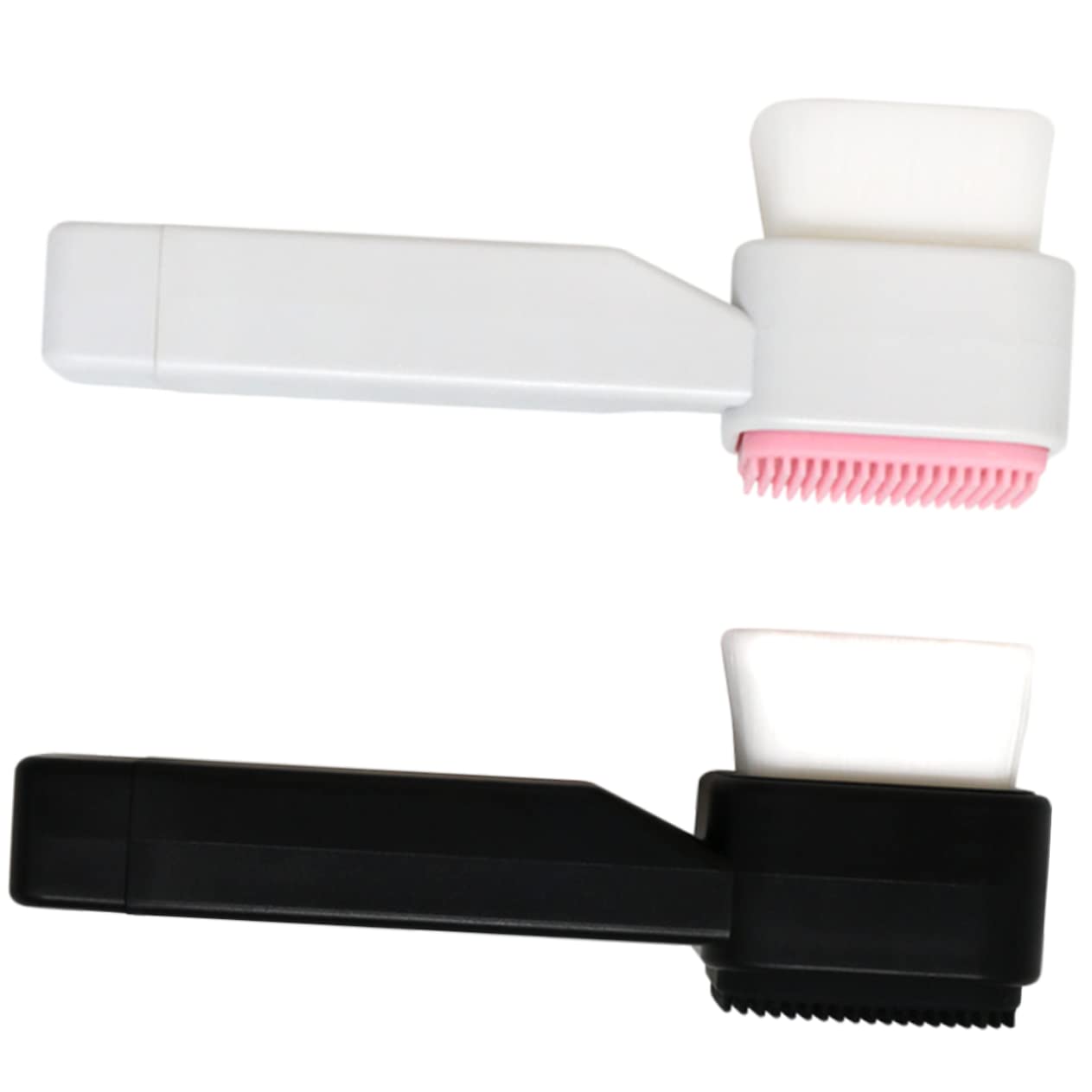 LIFKOME 2Pcs Double Sided Facial Cleansing Brush Manual Exfoliating Face Wash Tool for Deep Cleaning Gentle Blackhead Removal for Travel and Daily Use