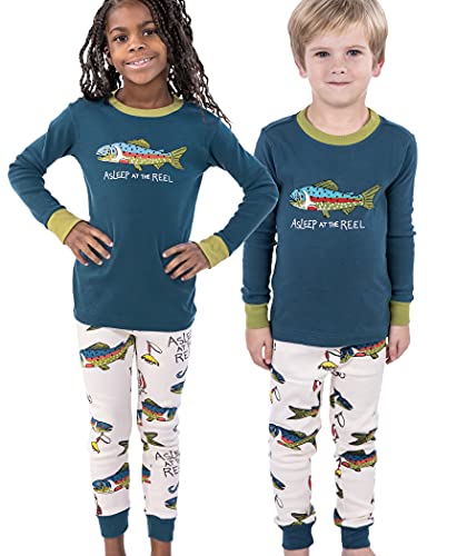 Lazy One Warm Long-Sleeve PJ Sets for Girls and Boys, Funny Animal Kids' Pajama Sets, Cozy, Comfy3
