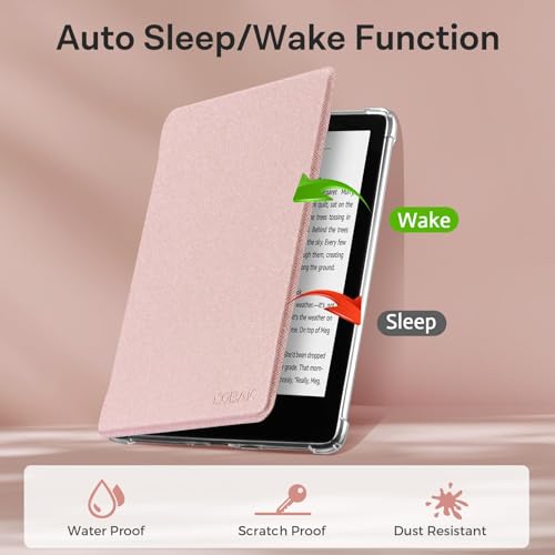 Image of CoBak Case for 6.8 inch eBook Readers 11th Generation 2021 Released | New PU Leather Cover and Clear Soft Silicone Back Cover with Auto Sleep Wake