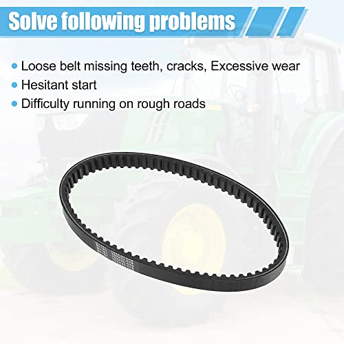 X Autohaux 1 Pcs Atv Front Rubber Transmission Drive Belt Replace Gt37419 Auc137 #TOP3