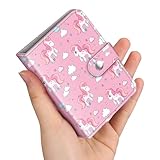 Fintie Mini Photosアルバムブック 2x3インチフィルム用 - 52ポケット 小型アルバム 富士フィルム チェキ Instax Miniインスタントカメラ/ポラロイド Hi-Print 写真用 Kpop フォトカードホルダーバインダー お祝い 軽量(柄 ピンクホーシズ)