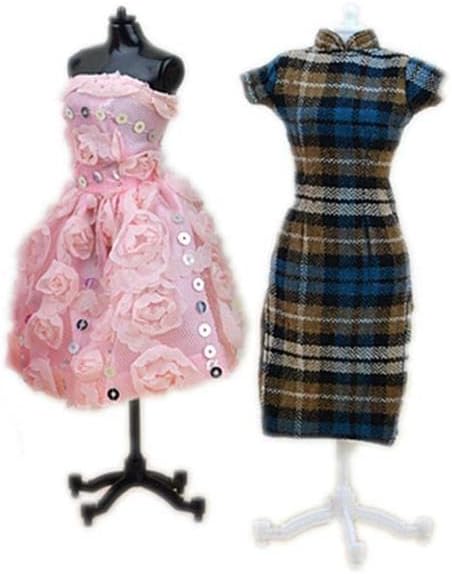 Doll Stand Display Holder Adjustable Clothes Mannequin Model Base for Dress Up Play and Showcase Black