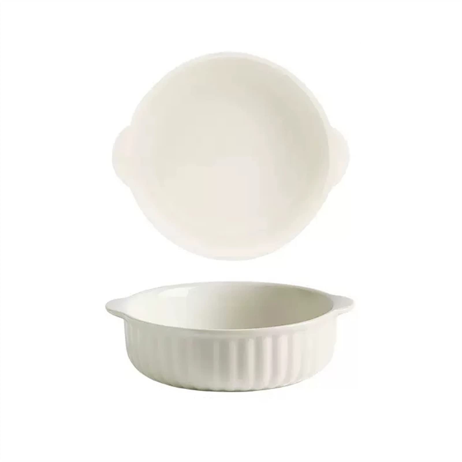 Formy do zapiekanek, podwójne ucho, ceramiczna forma do pieczenia, piec domowy, specjalna forma do pieczenia, mała, okrągła forma do lasagne, jednokolorowa forma do pieczenia lasagne
