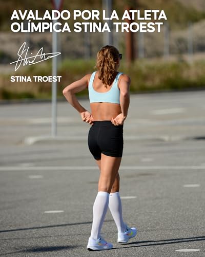Miniatura 5 de Danish Endurance 2 Pack Calcetines De Compresión Mujer Y Hombre, Deporte, Running, Recuperación Negro Gris 39-42