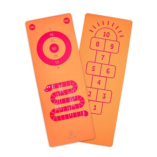Image of Wiselife Kids Yoga Mat Non-Slip - Playtime For KIds 6mm Extra Thick, Soft, Easy to Fold, Anti Skid, Anti Slip (Play & Exercise Orange)