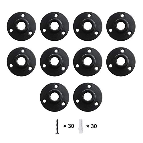 GeilSpace Floor Flange, Malleable Iron Pipe Fittings - Vintage DIY