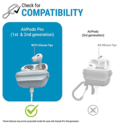Catalyst Airpod Pro Case For 2Nd Gen - One-Piece Secure Lid Protection To Drops & Falling Out - Supports Wireless Charging & Find Nearby Feature (Glacial Blue) #TOP1