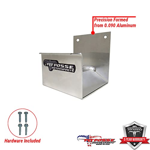 Pit Posse 463 Cord Hose Hanger Organizer For Enclosed Race Trailer Garage Shop - Made In Usa - Aluminum Wall Holder Hook Storage Shelf 4.5 X 5 X 5-5 Year Warranty (Silver) #TOP2