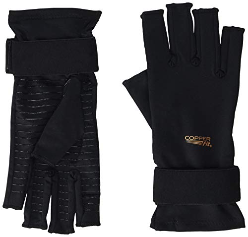 Copper Fit unisex adult Copper Fit Hand Relief, Black, XX-Large US