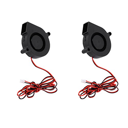 Homyl 2 em 1 ventilador de resfriamento sem escovas 24 V DC para impressora 3D Extruder, PC Desktop