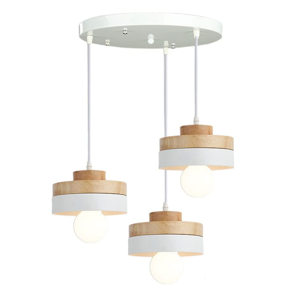 Lustre de luxe moderne dôme en bois de fer et suspension métal premium