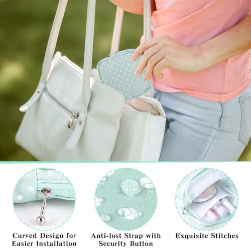 Image of Period Pad Bag 3 Pcs Sanitary Napkin Storage Bags Small Tampon Feminine Period Care Product Holder Menstrual Products Hygiene Pack Cute Pads Portable Organizer Purse for Women