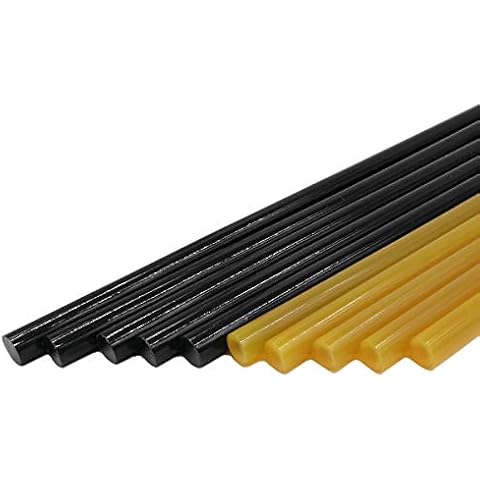 VARACL Paintless Dent Removal Glue Sticks,10 PCS Hot Melt Glue Sticks for Car Auto Body Repair Paintless Dent Removal Glue Sicks (11x270mm, 5 PCS Black & 5 PCS Yellow) Cover