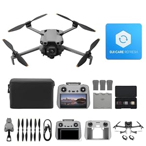 DJI Mini 5 Pro Fly More Combo mit DJI RC 2 und 1 Jahr Care Bundle, 4K Drohne mit Kamera für Anfänger, C0, 1-Zoll CMOS, Hinderniserkennung, 225°-Gimbal-Rotation (Lichter *2 + Schutzhülle + Schutzfolie)