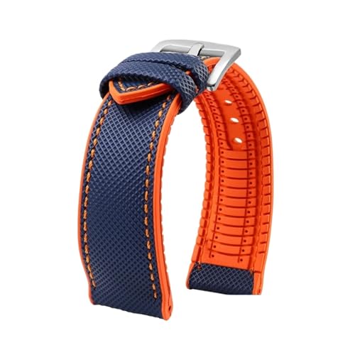 uCgO IK IWC }[NΉ iC CG[ o[{g EHb`Xgbv 20mm 22mm 23 24mm Xgbv Y h Xgoh EHb`oh(Blue Orange silver A,24mm)
