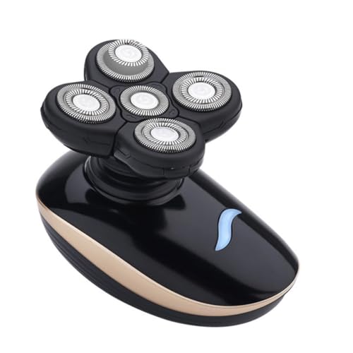 Operitacx Afeitadora Agua Rotativa Eléctrica Recargable Hombre para y Lavable, Resistente al Función Dual Diseño Plástico y Metal para Vello Facial y Cuerpo