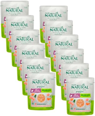Ração Úmida Guabi Natural Sachê Gatos Grain Free Frango Salmão e ...