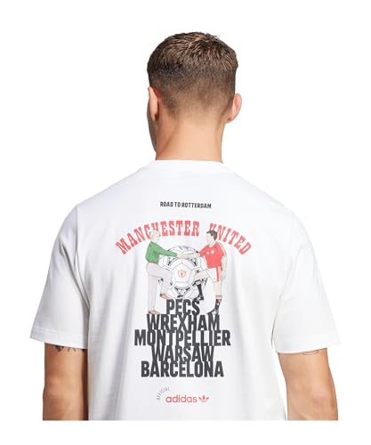 adidas Performance Manchester United 1991 Camiseta Blanco Blanco, M Unisex