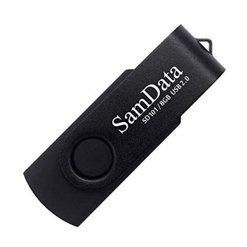 Image of 8GB USB Flash Drives 2 Pack 8GB Thumb Drives Memory Stick Jump Drive with LED Light for Storage and Backup (2 Pack Black)