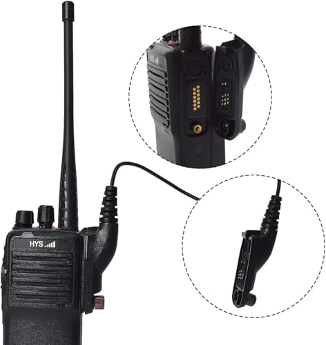 HYSHIKRA Earpiece with Mic Multi Pin Headset Compatible with Motorola DP3400 DP4400 DP4800 DGP4150 XiR-P8200 Xpr-6300 Two Way Radio (D Shape, 10) - Image 4