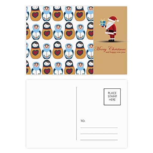Cartes postales poupées russes : lot de 20 cartes illustrées de collection Matriochka