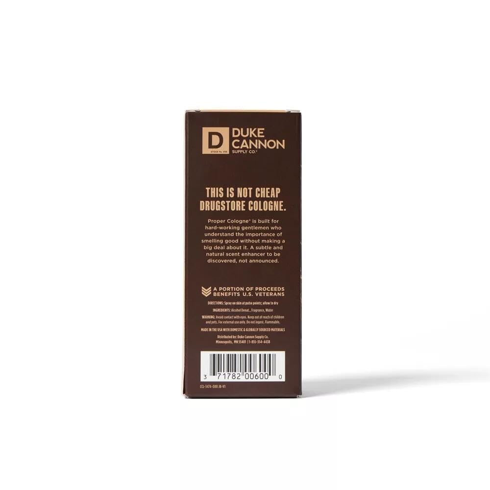 Duke Cannon Proper Cologne Palomino | Men's Eau de Parfum | Mahogany and Vanilla | Subtle, Long-Lasting Natural Scent | 1.7 fl oz - Image 5