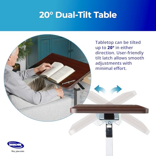 Table de lit Invacare pour lire et prendre ses repas au lit confortablement - 5