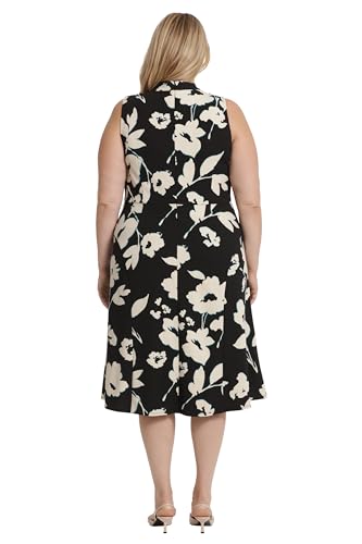 Image of Maggy London Women's Maggy London Women's Dresses High Neck Empire Waist Midi Dress Career Workwear