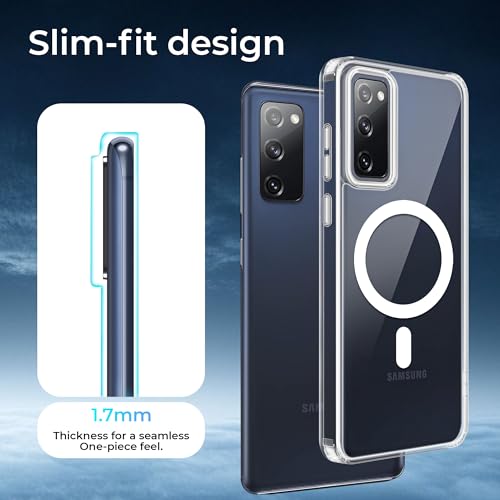 Image of A rtistque Clear Back Cover Case for Samsung Galaxy S20 FE / S20 FE 5G Compatible with Mag-Safe| Acrylic | Case for S20 FE | Shockproof TPU Protective Design | Samsung S20 FE 5G Back Case Transparent