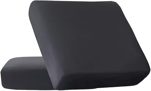 HOOBUY Funda de cojín impermeable de 2 piezas, elástica para sofá, protector de muebles con elástico, adecuado para sofá biplaza, sofá de 2 plazas