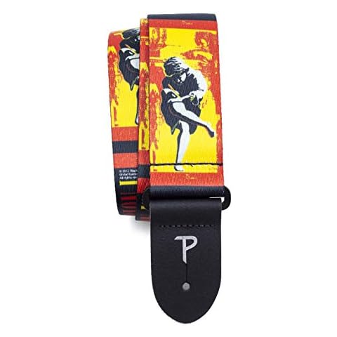 Perri's Leathers Ltd. - Guitar Strap - Polyester - Guns N Roses - Adjustable - For Acoustic / Bass / Electric Guitars - Made in Canada (LPCP-6011) Cover