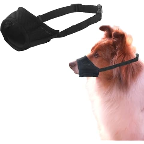 XhjzgcTech Soft Nylon Mesh Dog Muzzle Cover