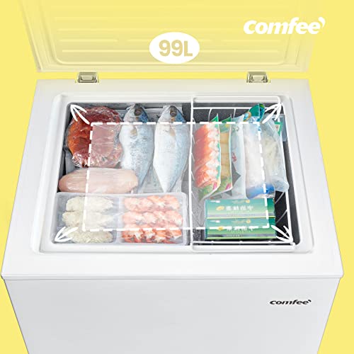 Comfee RCC100WH1(E) Gefrierschrank mit 100 Litern und Hängekorb