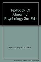 Textbook Of Abnormal Psychology 3rd Edit B0030KLLGO Book Cover