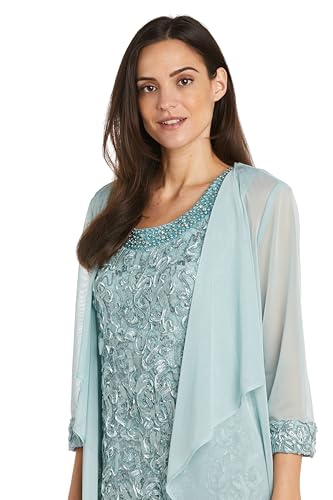 Image of R&M Richards Women's Gleaming Grace Lace Ensemble