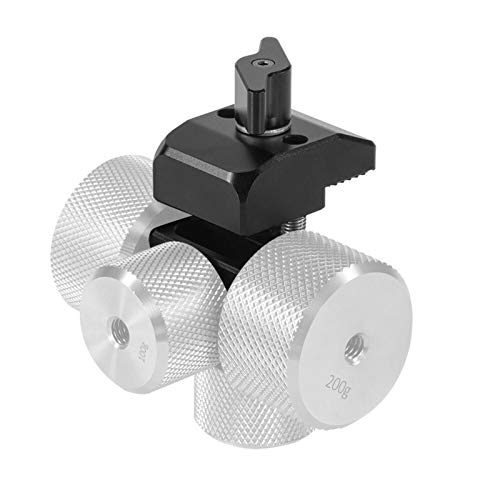 DJI Ronin S/SCおよびZhiyunWeebill/Craneシリーズジンバルバランスビデオアクセサリ用のブラックカメラリグカウンターウェイト取り付けクランプキット